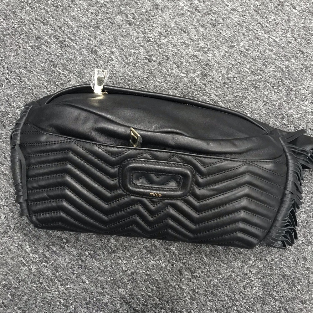 Maje fringe leather belt bag